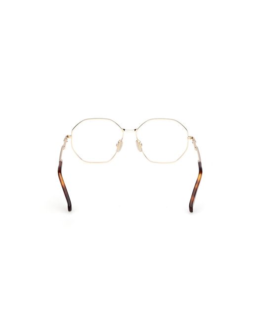 Max Mara Black Mm5207 032 Optical Frames Metal Geometric Normal