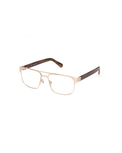 Guess Black Gu50367 32 Optical Frames Metal Squared Normal for men