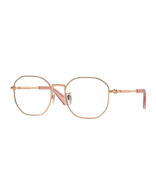 Burberry Black Be1387D 1337 Optical Frames Metal Transparent Geometric Normal for men