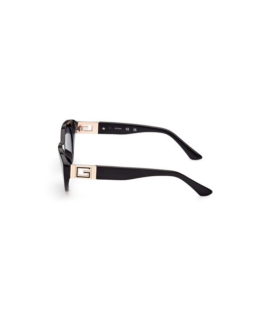 Guess Black Gu7849 01A Sunglasses Injected Round Normal