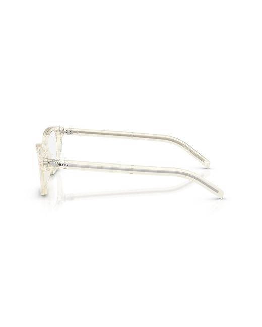 Prada Black Pr D01Vu 12X1O1 Optical Frames Acetate Transparent Round Normal