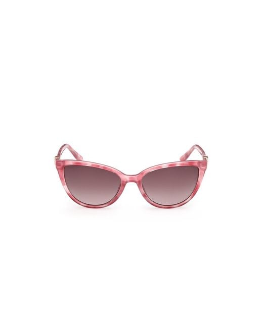 Guess Pink Gu00189 74F Sunglasses Injected Cat Eye Normal