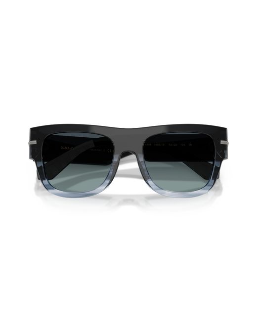 Dolce & Gabbana Black Dg4484 348519 Sunglasses Acetate Squared Normal Nuanced for men