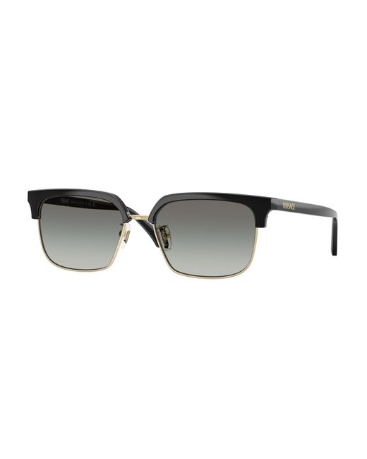 Versace Black Ve4494D Gb1/11 Sunglasses Injected Squared Normal Shaded for men