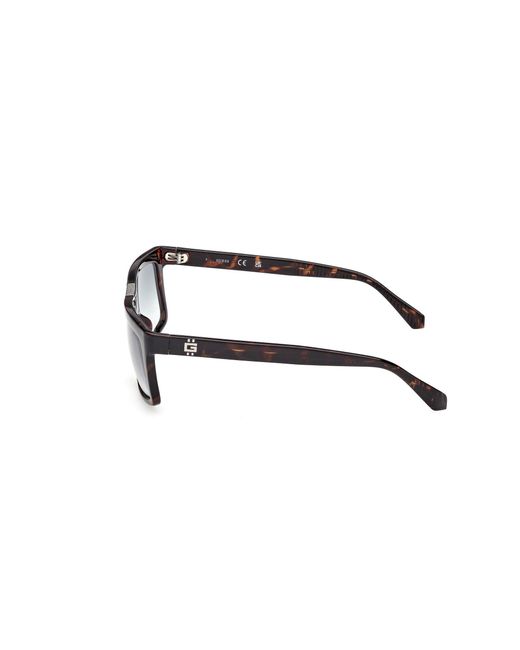 Guess Black Gu00274 52P Sunglasses Injected Squared Normal for men