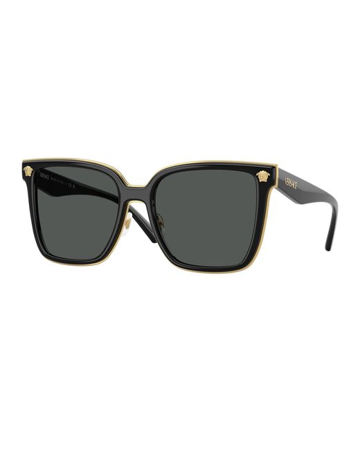 Versace Black Ve2278D Gb1/87 Sunglasses Metal Butterfly Normal