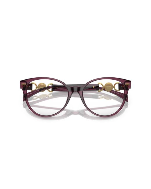 Versace Black Ve3334 5220 Optical Frames Acetate Cat Eye Normal