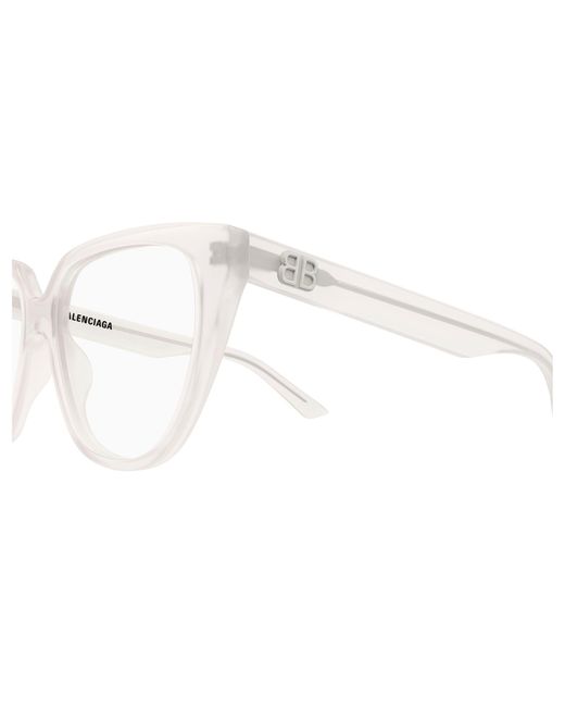 Balenciaga Black Bb0129O 010 Optical Frames Acetate Transparent Cat Eye