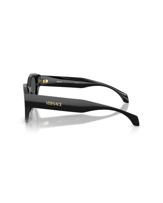 Versace Black Ve4495D Gb1/87 Sunglasses Acetate Round Normal