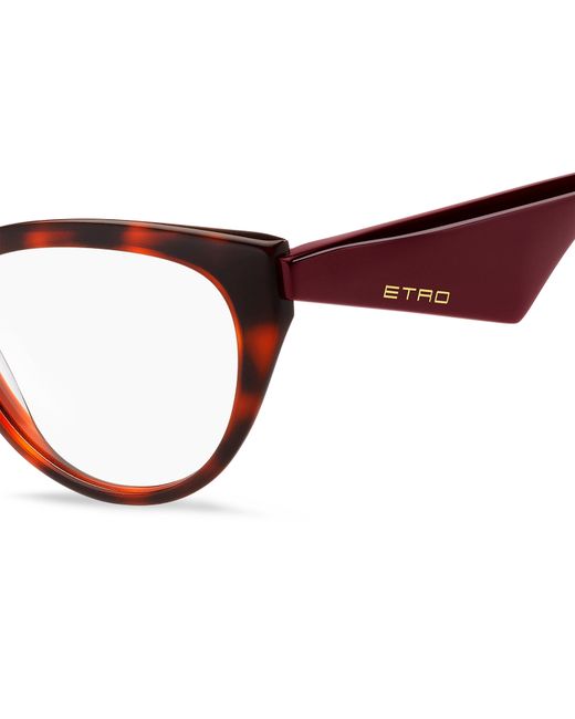 Etro Black 0008 086 Optical Frames Acetate Cat Eye