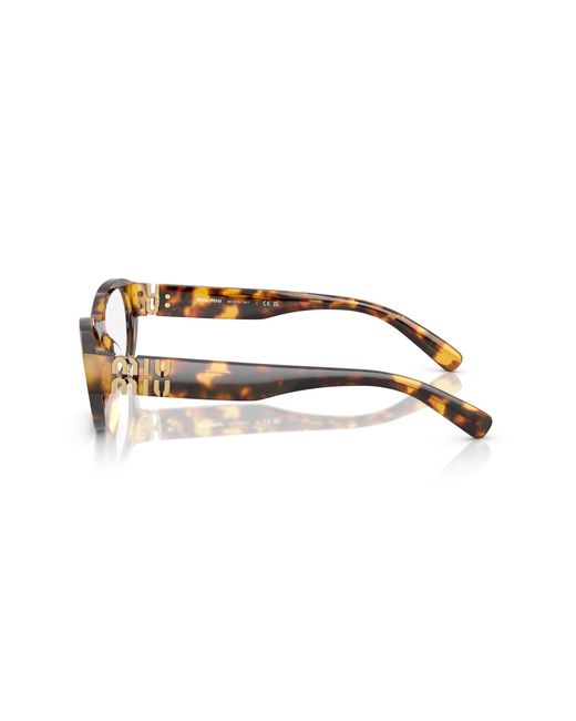 Miu Miu Black Mu 03Wv 14L1O1 Optical Frames Acetate Geometric Normal