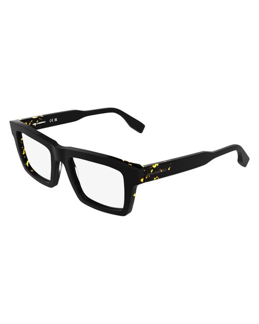 Karl Lagerfeld Black Kl6218 017 Optical Frames Acetate Squared Normal for men