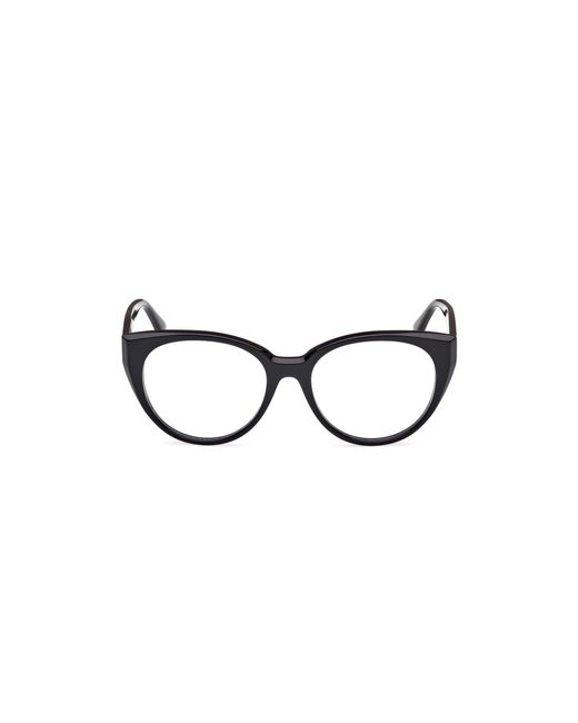 Max Mara Black Mm5161 001 Optical Frames Acetate Round Normal