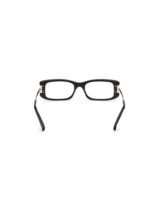 Max Mara Black Mm5224 001 Optical Frames Acetate Squared Normal