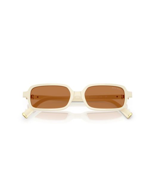 Miu Miu Black Mu 11Zs 21D90Q Sunglasses Acetate Squared Normal