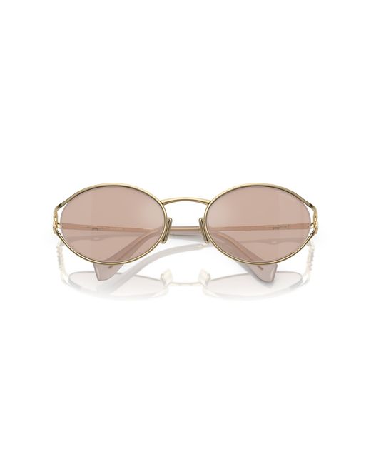 Miu Miu Black Mu 52Ys Zvn20F Sunglasses Metal Round Normal Mirror