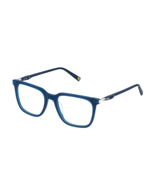 Fila Black Vfi876 05Gp Optical Frames Acetate Squared for men