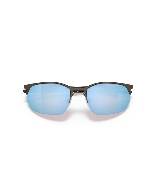 Oakley Black Oo4145 Wire Tap 2.0 414506 Sunglasses Metal Squared Polarized Prizm for men
