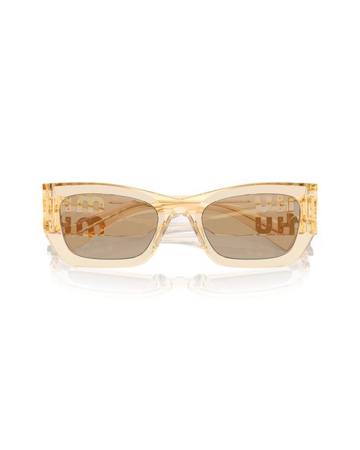 Miu Miu Black Mu 09Ws 11T40F Sunglasses Acetate Squared Normal