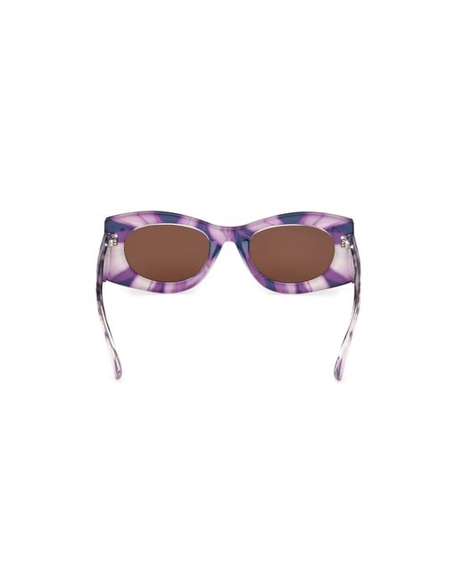 MAX&Co. Black Mo0131 81E Sunglasses Injected Geometric Normal