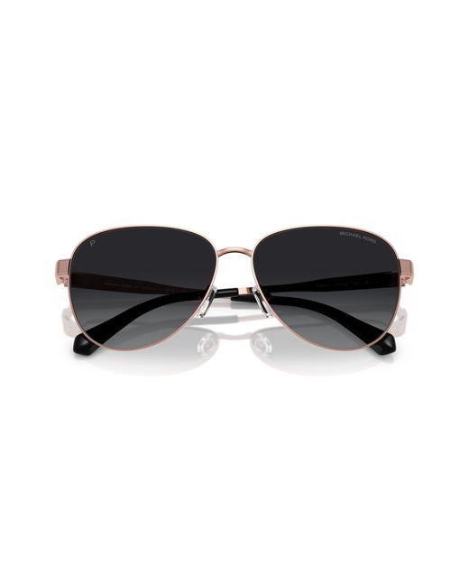 Michael Kors Black Mk1160 Biarritz 1108T3 Sunglasses Metal Pilot Polarized