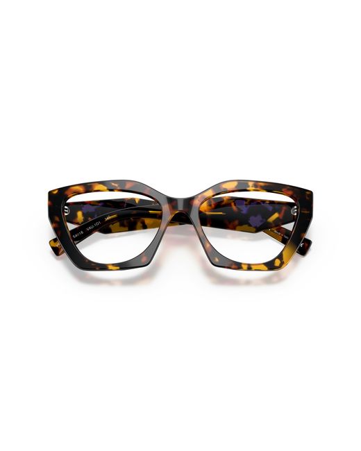 Prada Black Pr 09Yv Vau1O1 Optical Frames Acetate Geometric Normal
