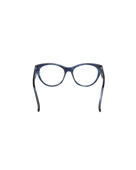 Max Mara Black Mm5230 064 Optical Frames Acetate Round Normal