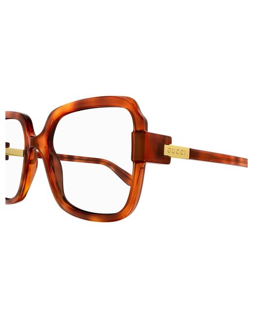 Gucci Black Gg1433O 002 Optical Frames Injected Transparent Squared