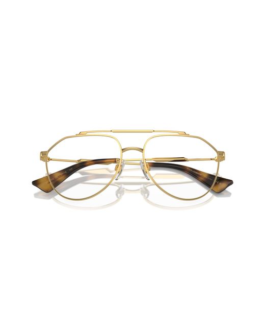 Dolce & Gabbana Black Dg1353 02 Optical Frames Metal Transparent Pilot Normal for men