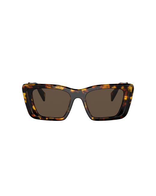 Prada Black Pr 08Ys 01V8C1 Sunglasses Acetate Butterfly Normal