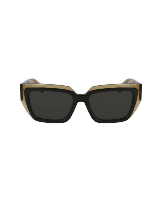 Ferragamo Black Sf2002S 327 Sunglasses Acetate Squared Normal Normal