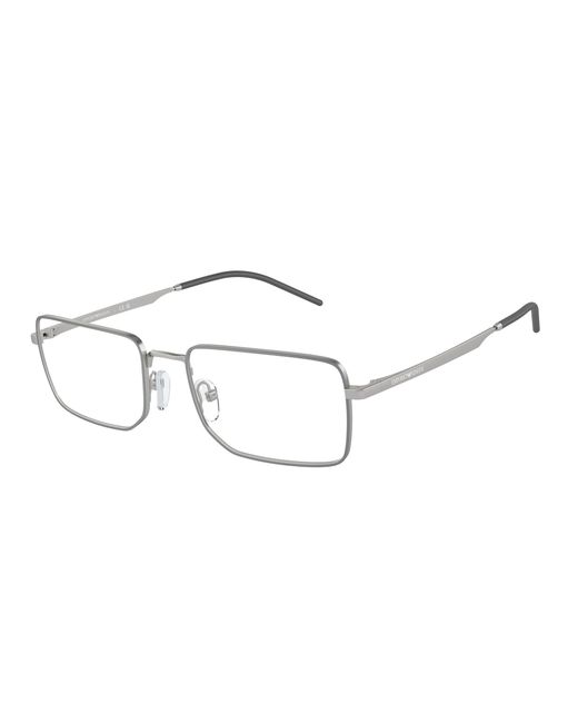 Emporio Armani Black Ea1153 3045 Optical Frames Metal Transparent Squared Normal for men