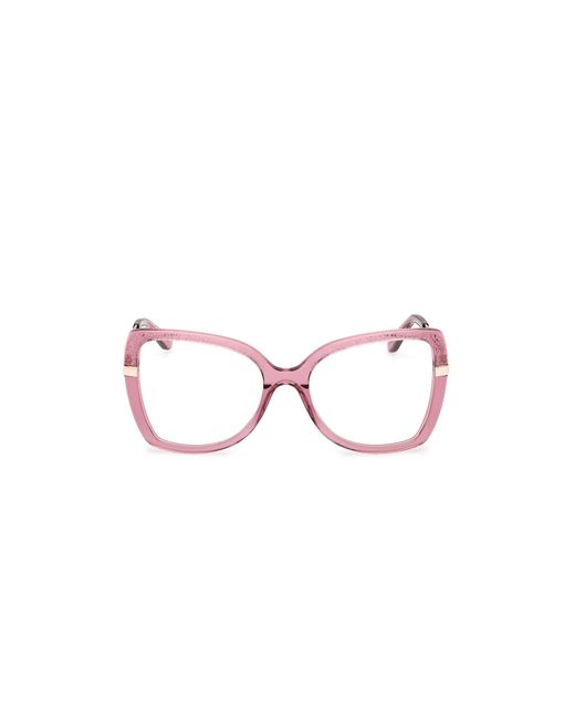 Guess Black Gu50245 081 Optical Frames Acetate Butterfly Normal