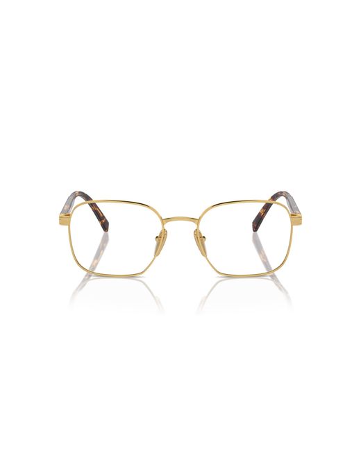 Prada Black Pr A55V 5Ak1O1 Optical Frames Metal Squared Normal for men