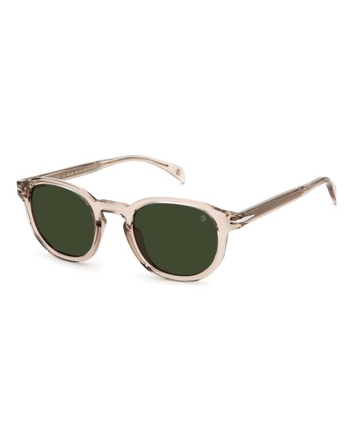 David Beckham Green Db 1007/S 79U/Qt Sunglasses Acetate Round for men