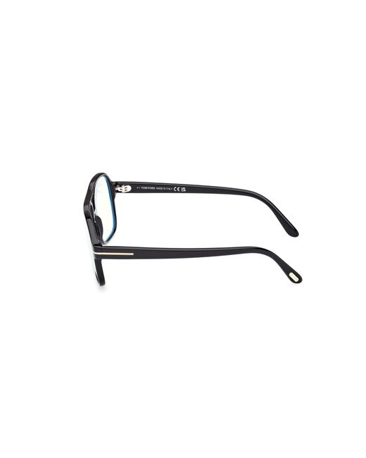 Tom Ford Black Ft6058-B 001 Optical Frames Acetate Squared Normal for men