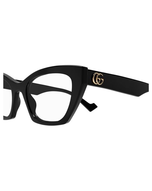 Gucci Black Gg1334O 001 Optical Frames Acetate Cat Eye