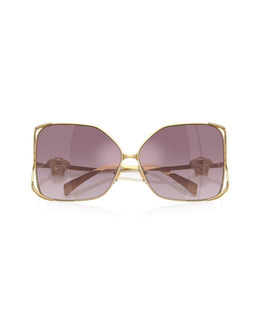 Versace Black Ve2288 10026X Sunglasses Steel Squared Normal Nuanced