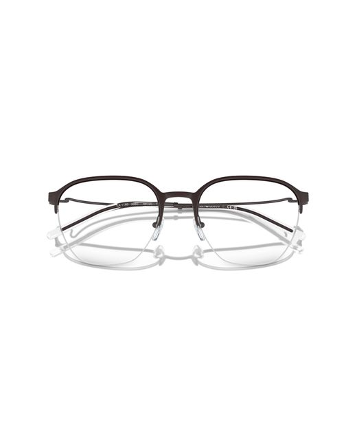 Emporio Armani Black Ea1160 3380 Optical Frames Metal Transparent Pantos Normal for men