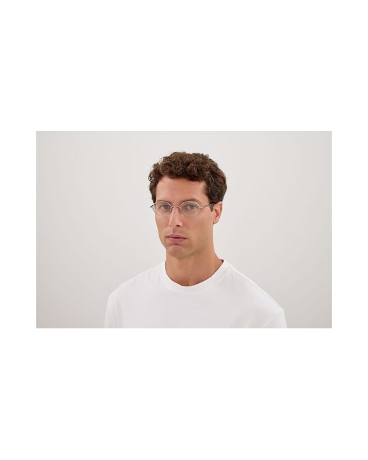 McQueen Black Am0562O 001 Optical Frames Metal Transparent Round