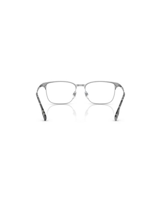 Burberry Black Be1372 1005 Optical Frames Metal Transparent Squared Normal for men