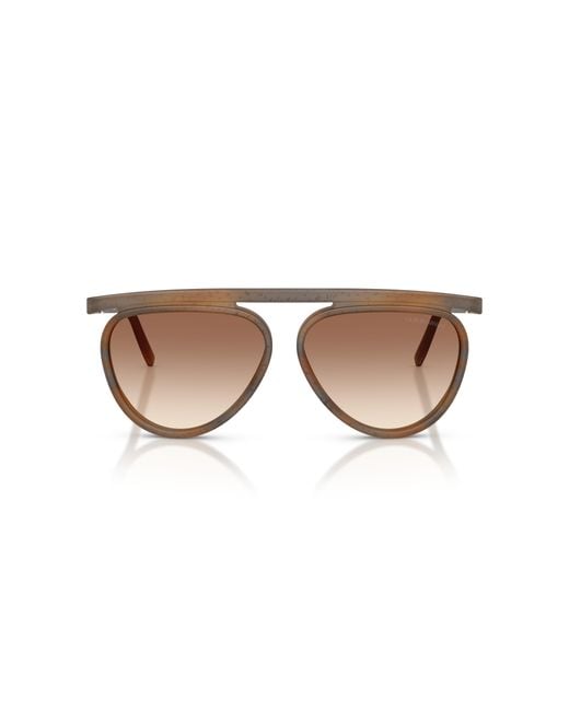 Giorgio Armani Black Ar8262 642913 Sunglasses Acetate Pilot Normal Nuanced