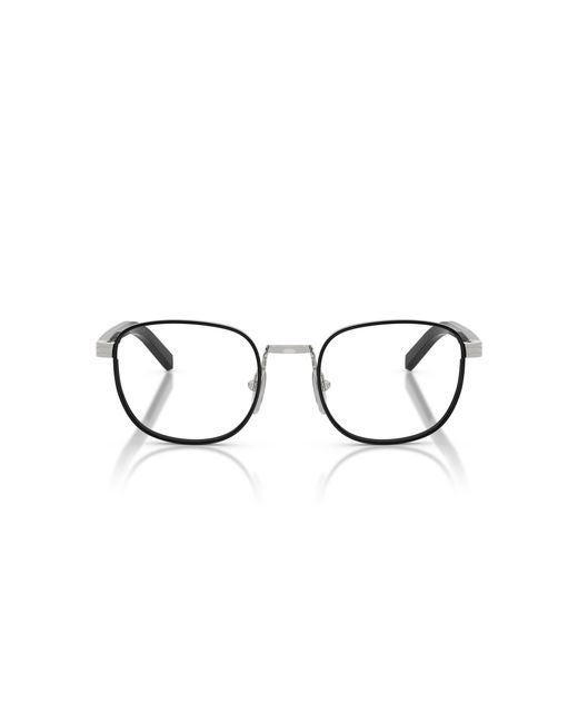 Prada Black Pr D50V 1Bc1O1 Optical Frames Metal Transparent Pantos Normal for men