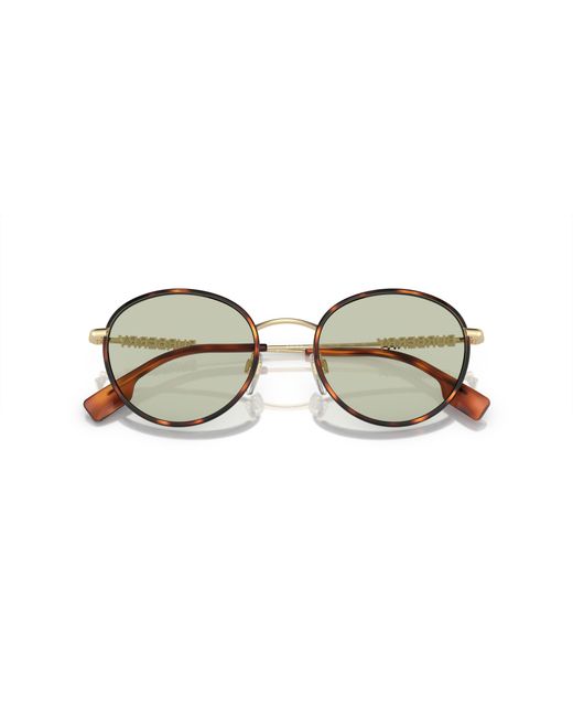Burberry Black Be3148D 1109/2 Sunglasses Metal Round Normal