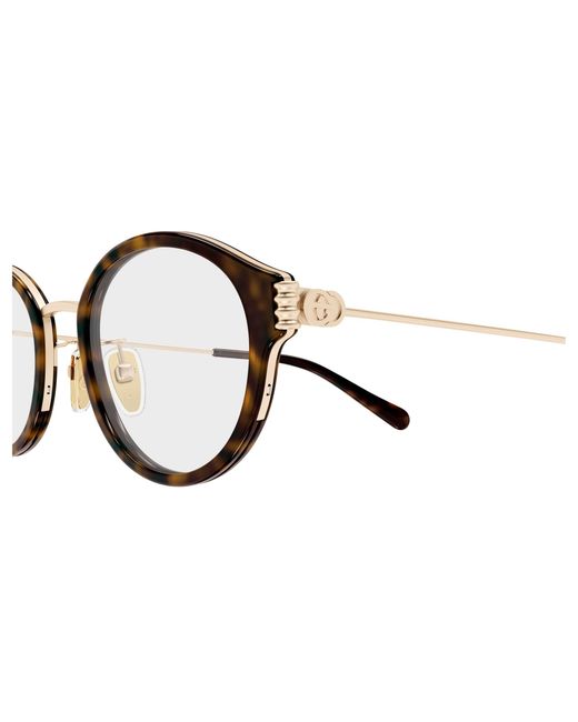 Gucci Black Gg1999Oj 002 Optical Frames Acetate Transparent Round
