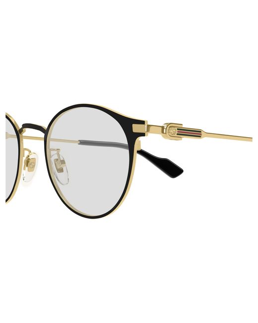 Gucci Black Gg1739Ok 001 Optical Frames Titanium Transparent Round