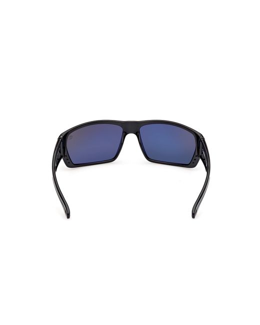 Timberland Black Tb00002 01D Sunglasses Injected Smoke Squared Polarized for men