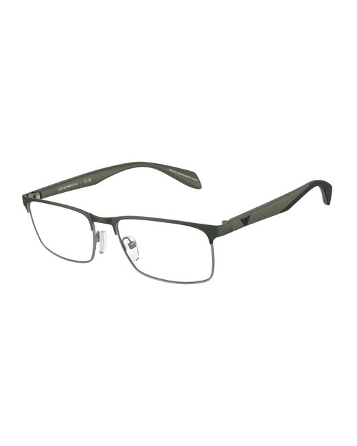 Emporio Armani Black Ea1149 3368 Optical Frames Metal Transparent Squared Normal for men