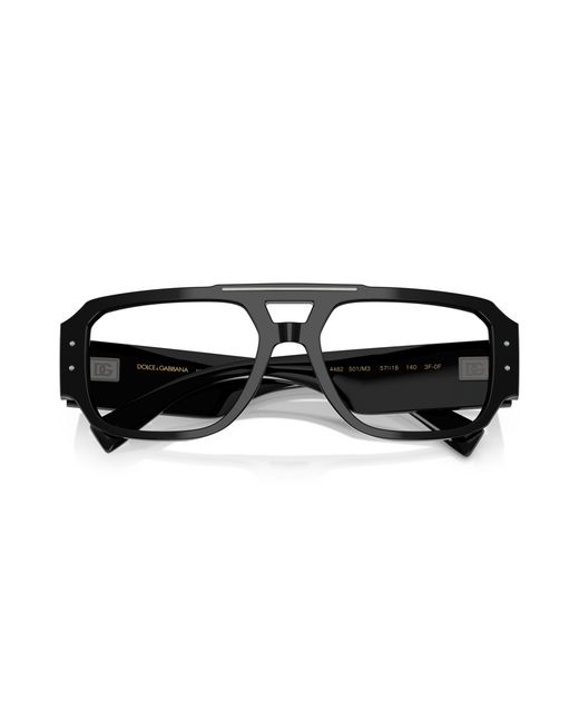 Dolce & Gabbana Black Dg4482 501/M3 Sunglasses Acetate Pilot Photochromatic for men