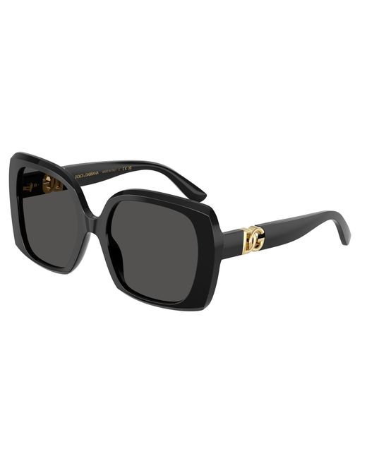 Dolce & Gabbana Black Dg4475 501/87 Sunglasses Acetate Squared Normal